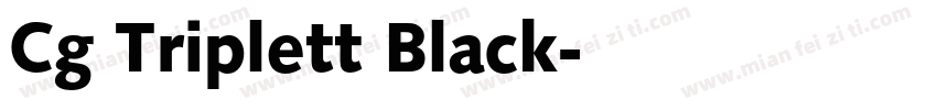 Cg Triplett Black字体转换